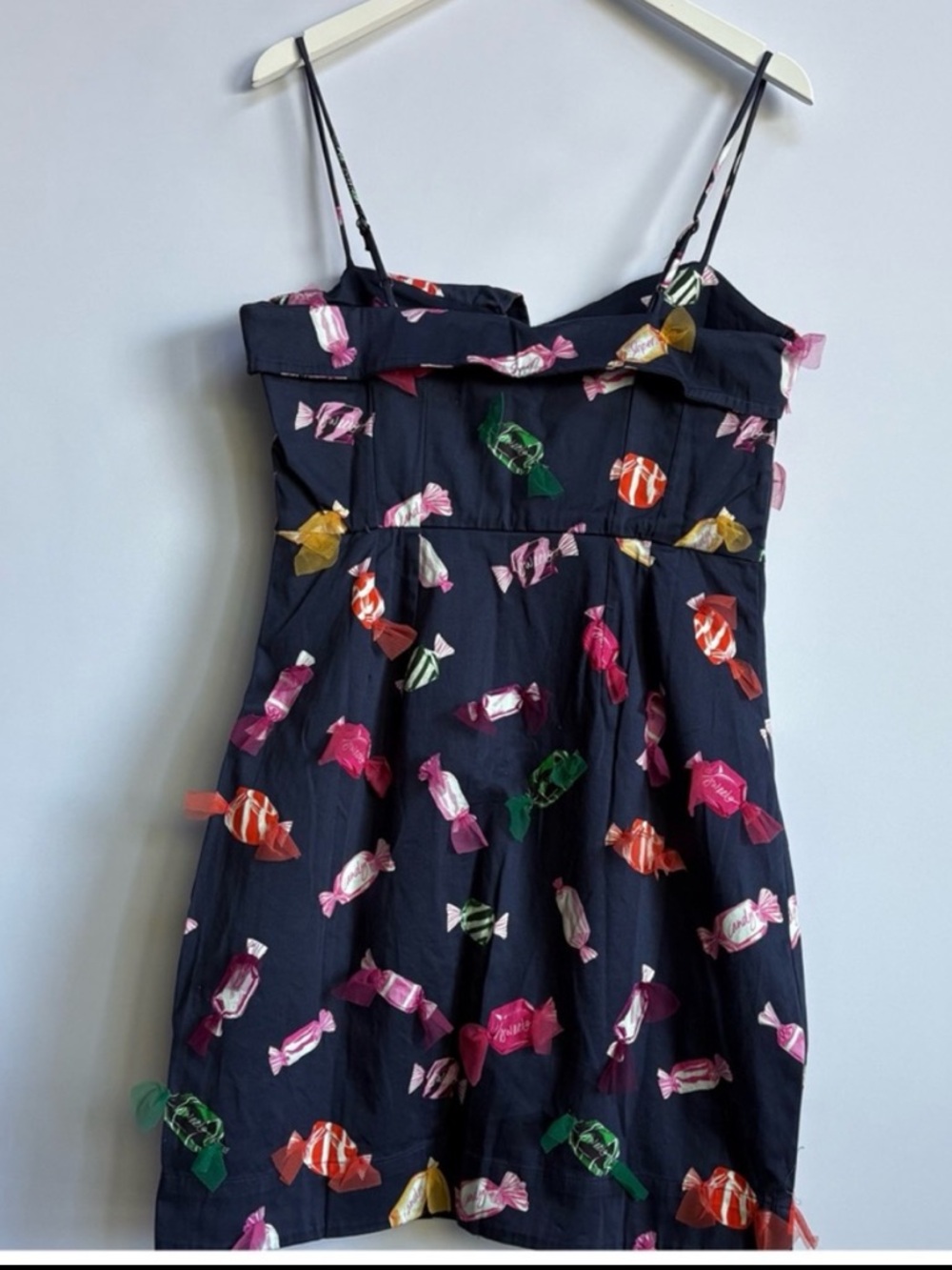 NWT Anthropologie Maeve Printed Buttondown Mini 3D Candies Vacay Party Dress - Picture 7 of 12